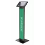 Compulocks Surface Pro 8-11 Apex Enclosure Brandable Floor Stand - βάση δαπέδου - για tablet - δυνατότητα branding - κλειδωνόμενο - μεταλλικό πλαίσιο - μαύρο