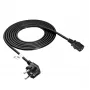 Akyga AK-PC-06A Καλώδιο τροφοδοσίας CEE 7/7 σε IEC C13, 3 m, μαύρο