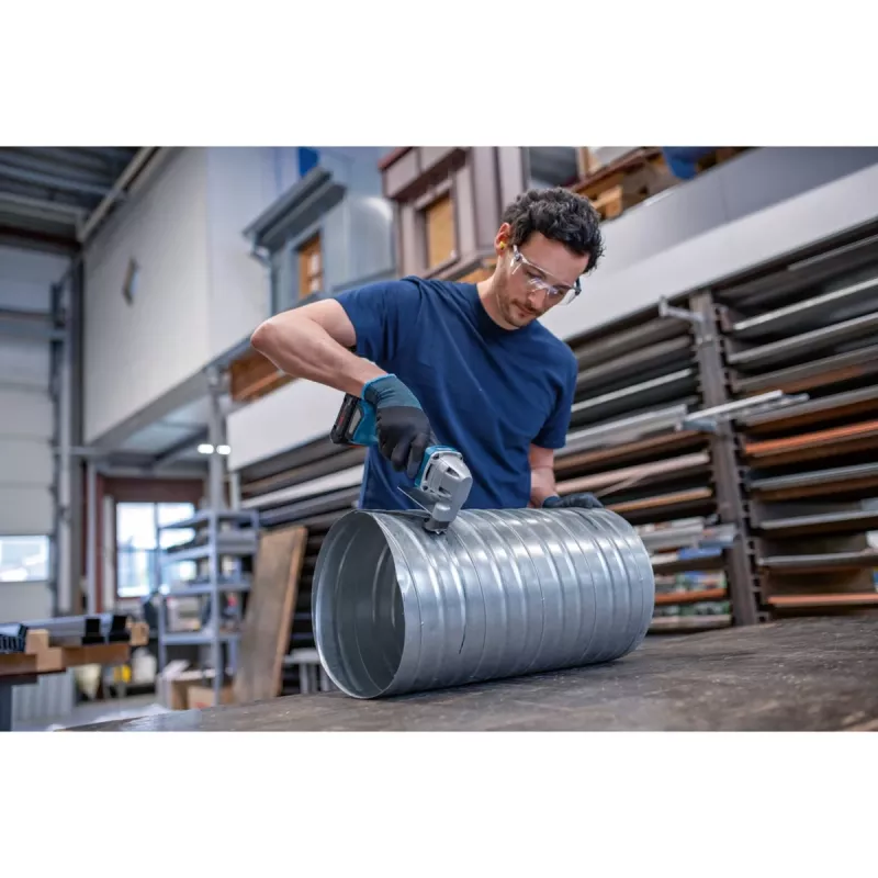 Bosch GSC 18V-16 E Professional επαναφορτιζόμενο ψαλίδι λαμαρίνας, 18 V, 2x ProCORE18V 4,0 Ah, L-BOXX, μπλε/μαύρο