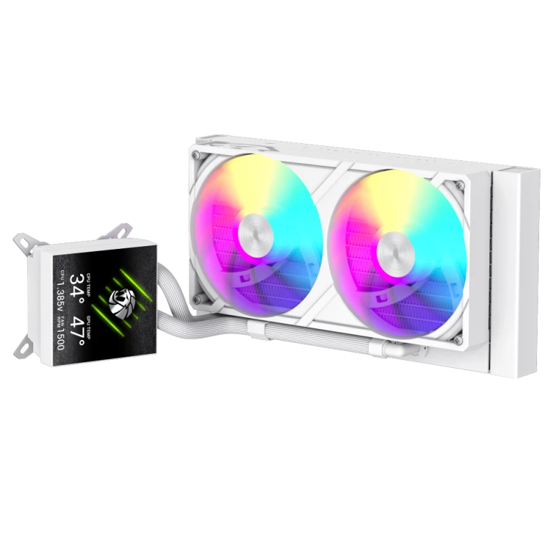 Gamemax υδρόψυξη CPU | GLACIER 240 LCD WH | Intel, AMD