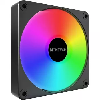 Montech GF120R V2 ARGB Μονάδα ανεμιστήρα κουτιού υπολογιστή 12 cm Μαύρο 3 τεμ.