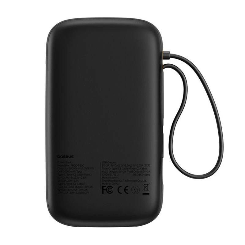 Baseus PPQD4-20C Lithium Polymer (LiPo) 20000 mAh Μαύρο