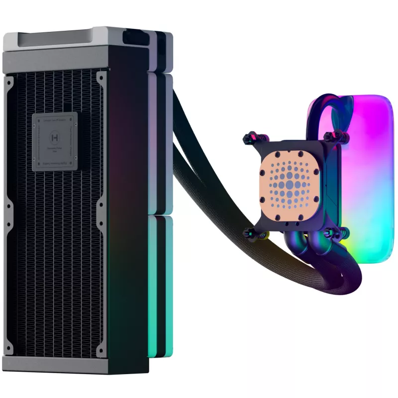Σετ υδρόψυξης επεξεργαστή HYTE THICC Q60 12 cm μαύρο, λευκό 2 τεμ.