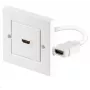 Microconnect HDMWALL1 Πρίζα HDMI Λευκό