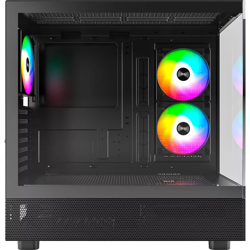 Montech XR Midi-Tower, γυαλί tempered – μαύρο