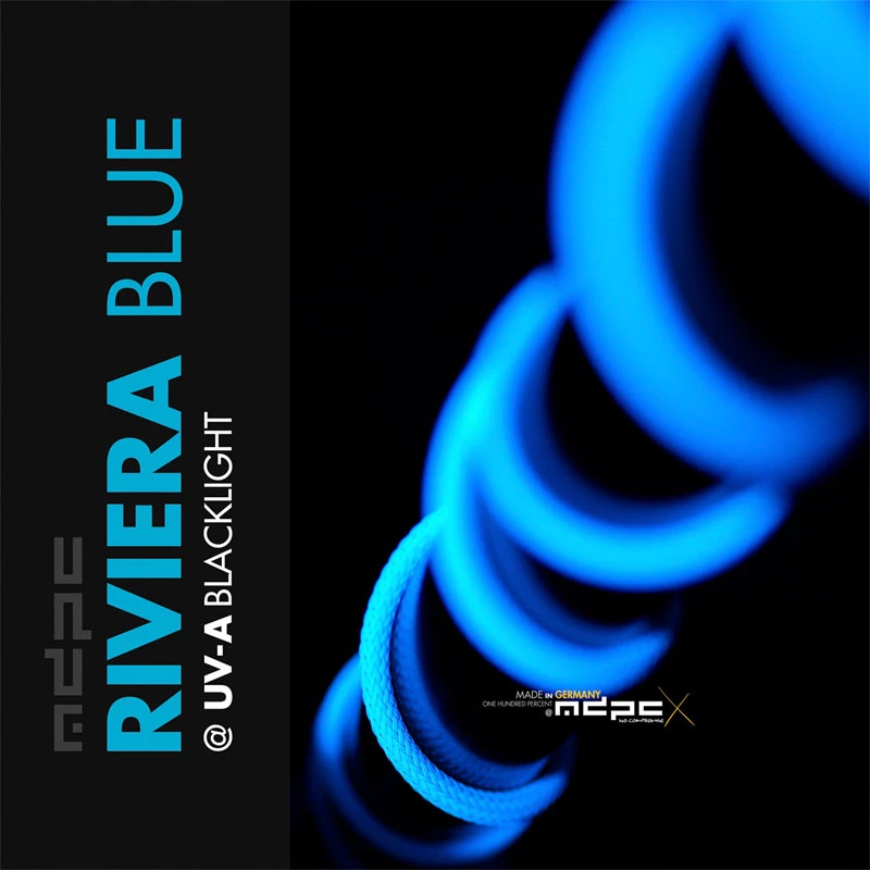 MDPC-X Hülse Medium - Riviera Μπλε UV, 1 m