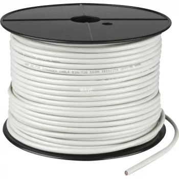 Wentronic Goobay καλώδιο δικτύου CAT 5e, F/UTP, γκρι, 100 m - μείγμα χαλκού CCA, AWG 26/7 (πολύκλωνο), PVC (68706)