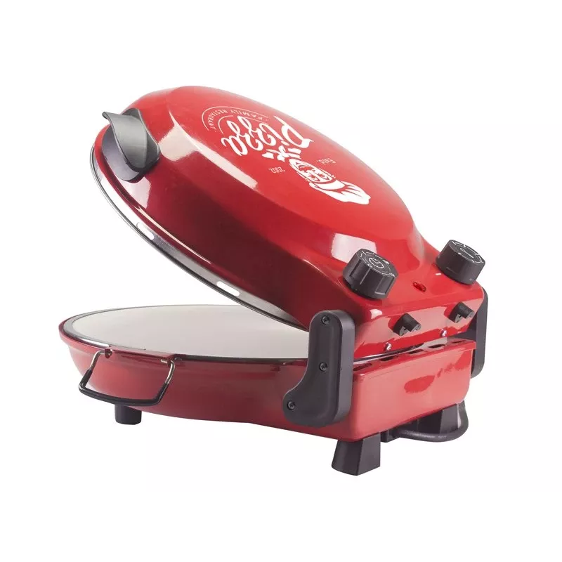 Beper P101CUD300 Party Line φούρνος πίτσας, 1200 W, 400°C, πυρίμαχη πέτρα 31 cm, κόκκινος