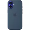 Apple MYY23ZM/A θήκη σιλικόνης με MagSafe για iPhone 16, μπλε denim