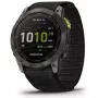 Έξυπνο ρολόι Garmin Enduro 2 Sapphire Solar 35 mm, οθόνη αφής MIP 1,4" 280 x 280, 32 GB, GPS, Wi-Fi, κάσα τιτανίου DLC Carbon Grey, μαύρο λουράκι