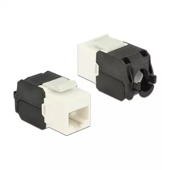 Μονάδα Keystone DELOCK 86266, RJ-45 σε LSA, μαύρο/λευκό, 16×37,8×22,5 mm