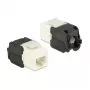 Μονάδα Keystone DELOCK 86266, RJ-45 σε LSA, μαύρο/λευκό, 16×37,8×22,5 mm