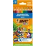 BIC Ξυλομπογιές Kids Smooth 12 χρώματα Σετ
