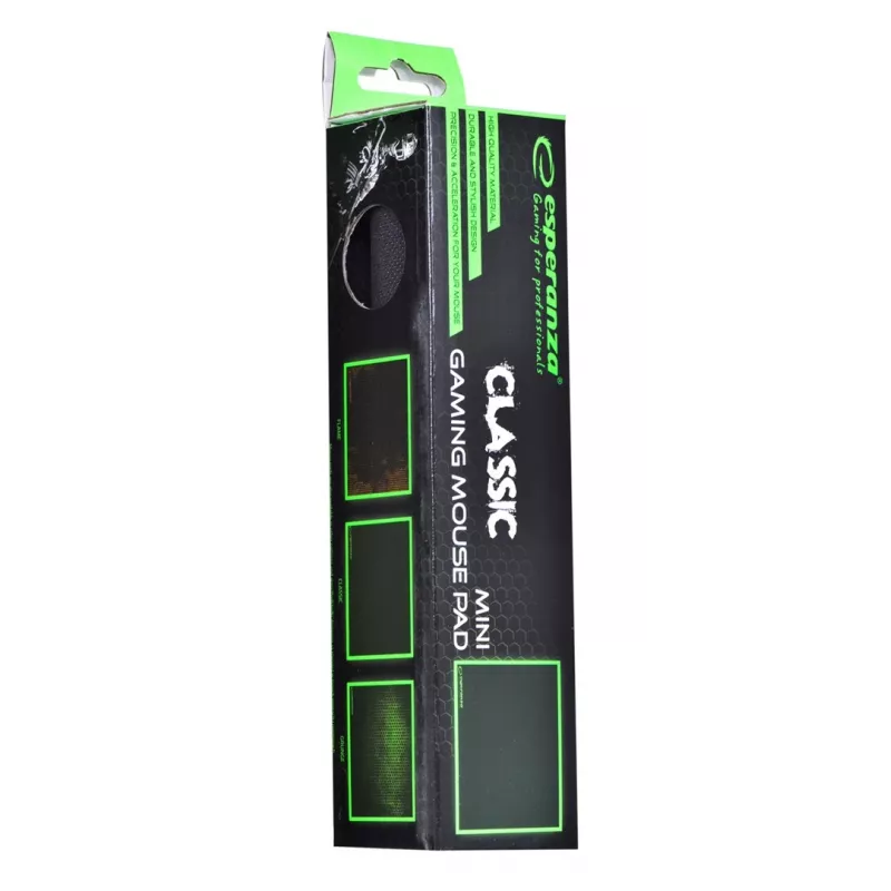 Mouse pad ESPERANZA EGP101K — mouse pad gaming, 250×200×2 mm, πλαστικό, μαύρο