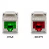 DeLOCK Keystone-Modul RJ45 υποδοχή σε LSA Cat.6A με LED ασημί-λευκό
