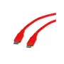 ROLINE Καλώδιο USB 2.0 C-C ST/ST σιλικόνης 60W 1m κόκκινο - Καλώδιο - Ψηφιακό/Δεδομένα (11.02.9121)