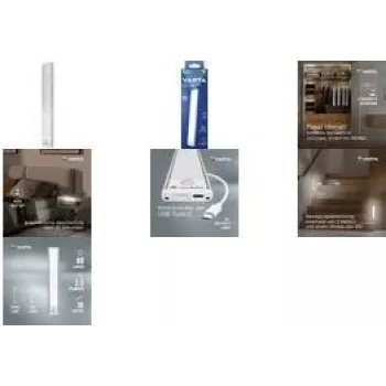 Φωτιστικό ανιχνευτή κίνησης Varta 17624101111 λεπτός σχεδιασμός με μπαταρία, ενεργοποιούμενο με κίνηση LED