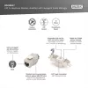 Digitus CAT 6A Keystone Module, θωρακισμένο, με έξυπνο διαχειριστή καλωδίων