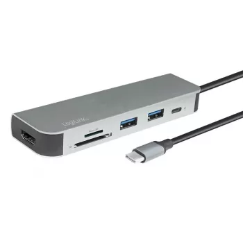 LogiLink UA0343 USB-C Multiport Hub αλουμινίου USB 3.2 2nd Gen Mult