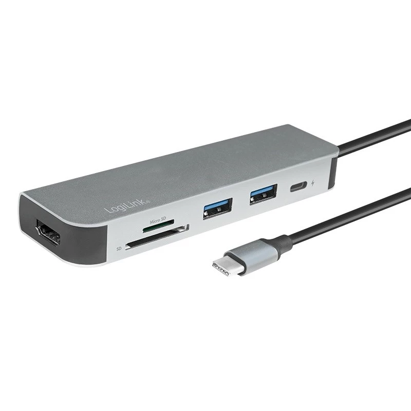 LogiLink UA0343 USB-C Multiport Hub αλουμινίου USB 3.2 2nd Gen Mult