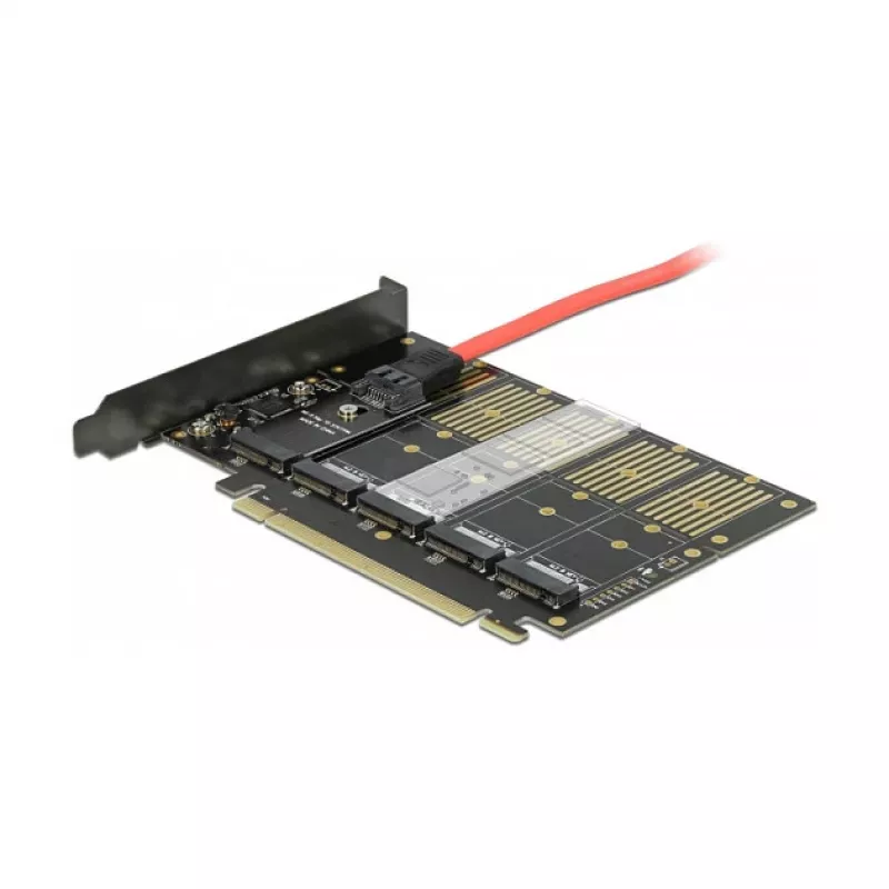 Κάρτα DeLOCK PCI Express x16 σε 5 x εσωτερικές M.2 Key B / SATA