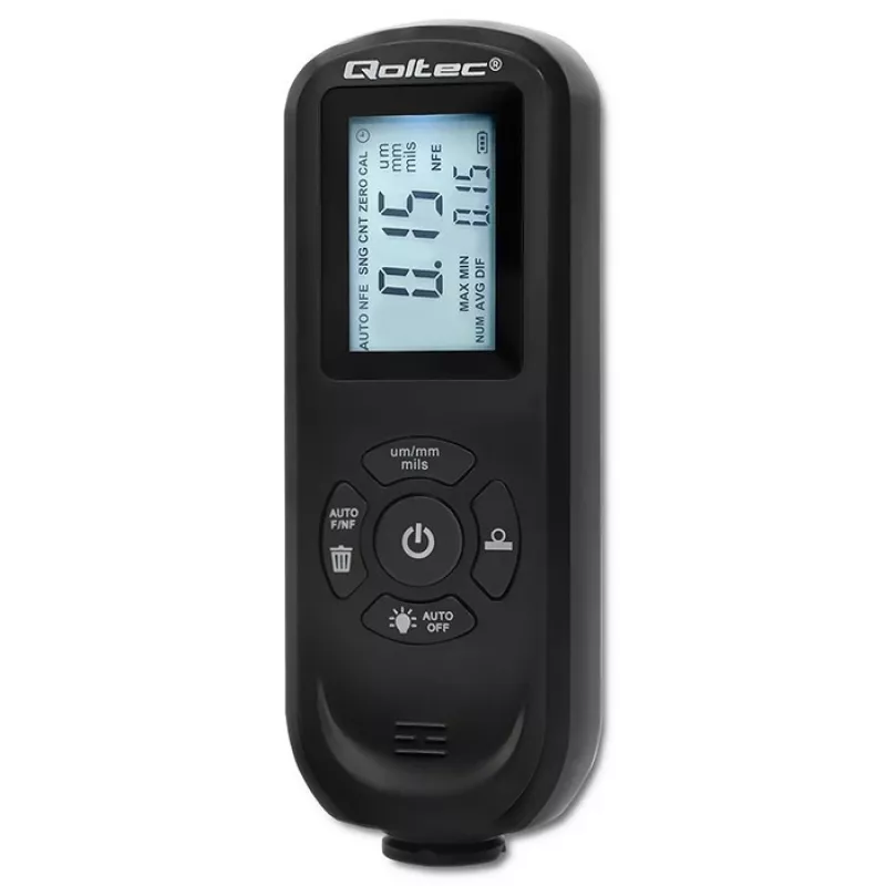 Μετρητής πάχους επιστρώσεων QOLTEC 50646 LCD 0–2000 µm