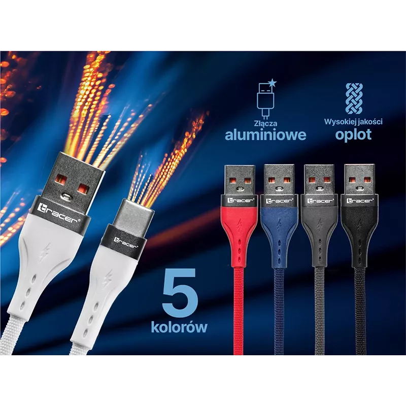 Tracer 47486 Καλώδιο USB A - Lightning M/M 1m Κόκκινο