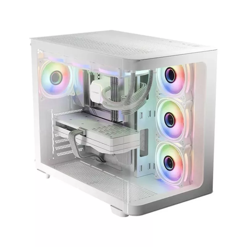 LC-Power Gaming 8001W Pro-Storm Light Midi-Tower ATX κουτί, λευκό (LC-8001W-ON)
