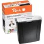 Καταστροφέας εγγράφων PEACH PS400-02, κοπή σε λωρίδες, πλάτος εργασίας 22 cm, κοπή 7 mm, μαύρο/ασημί