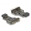 DeLOCK 60045 προσαρμογέας καλωδίου 9-Pin USB 2.0 2 x 9-Pin-Header μαύρο