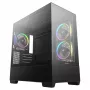 Κουτί PC Midi Tower DeepCool CG380 3F – μαύρο, 235×437×451 mm, υποστηρίζει 2x120 mm πλευρικούς + 1x120 mm πίσω ανεμιστήρες, τροφοδοτικό κάτω, HDD 2,5 ιντσών/3,5 ιντσών