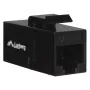 Μονάδα Keystone LANBERG KSU6-3000 — Cat6 U/UTP RJ-45 υποδοχή θηλυκή σε RJ-45 υποδοχή θηλυκή, επίπεδη σχεδίαση, μαύρο