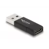 DeLOCK 60001 αντάπτορας USB A USB C μαύρο