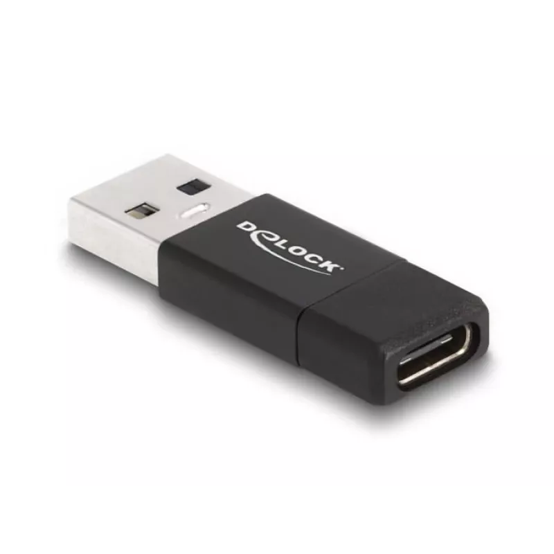 DeLOCK 60001 αντάπτορας USB A USB C μαύρο