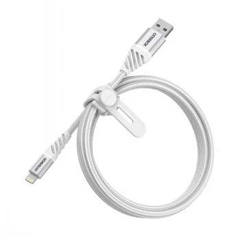Καλώδιο USB-A σε Lightning OTTERBOX 1 m — Cloud White, βύσμα USB-A αρσενικό σε βύσμα Lightning αρσενικό
