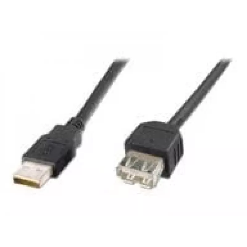 Digitus ASSMANN Basic - Καλώδιο επέκτασης USB - USB Type A, 4 ακίδων (M) - USB Type A, 4 ακίδων (W) - 3 m (USB/USB 2.0) - Χυτό - Μαύρο (AK-300200-030-S)