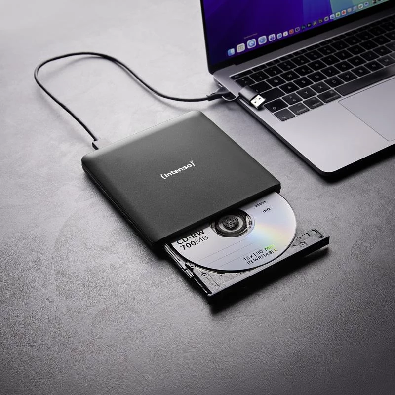 Intenso EOD 500BD Slim εξωτερικός εγγραφέας Blu-ray, USB 3.2 Gen 1, μαύρο