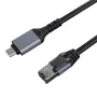 Καλώδιο δικτύου CAT6 UTP, USB Type-C - RJ45, 7,5 m