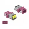 Ζεύκτης οπτικής ίνας DeLOCK 86891 SC Simplex υποδοχή σε SC Simplex υποδοχή Multimode μωβ