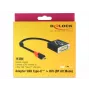 Προσαρμογέας καλωδίου βίντεο DeLOCK 61213 USB Type-C σε DVI 0,2 m μαύρο