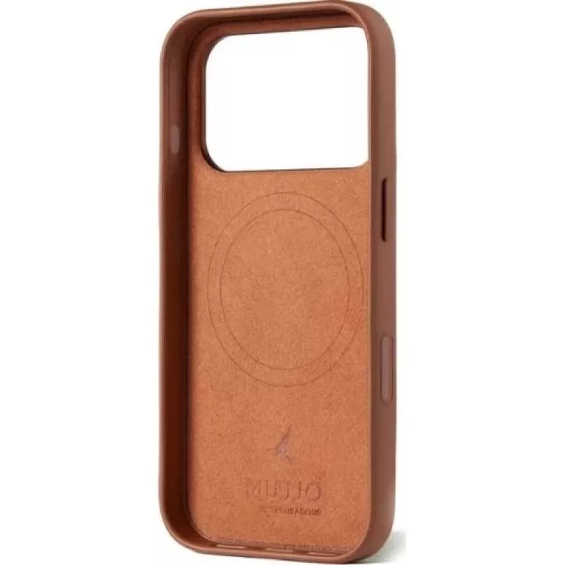 Mujjo Full Leather Case MagSafe Θήκη για iPhone 17 Pro Καφέ