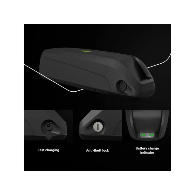 Μπαταρία Green Cell EBIKEGCF03 48V 14500mAh Lithium-Ion Μαύρο