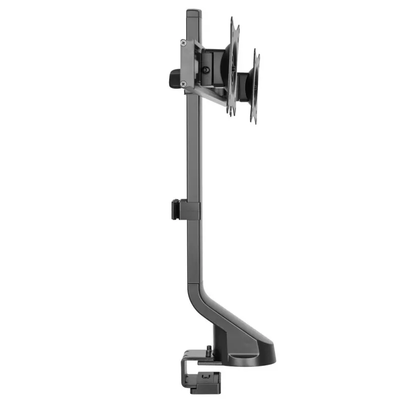 Βάση οθόνης MACLEAN MC-854 για δύο οθόνες 17–27 inch VESA 75x75 / 100x100, βάση γραφείου διπλού βραχίονα