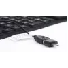 Πληκτρολόγιο σιλικόνης USB+PS/2 μαύρο