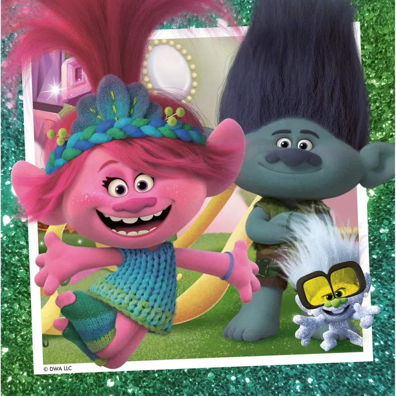 Παιδικό παζλ Trolls 3 (3x 49 τεμάχια)