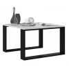 MODERN MINI τραπέζι 67x67x40 cm λευκό/μαύρο