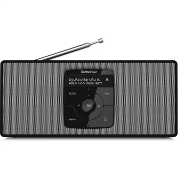 TechniSat DigitRadio 2 S 0002/3911 ραδιόφωνο τσέπης, DAB+/FM, Bluetooth, ξυπνητήρι, επαναφορτιζόμενο, μαύρο/λευκό