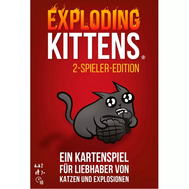 Exploding Kittens - Έκδοση 2 παικτών, Παιχνίδι με κάρτες