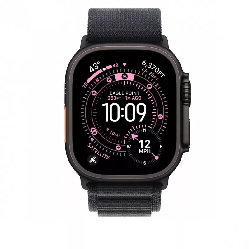Λουράκι smartwatch Apple MG9J4ZM/A μαύρο τιτάνιο πολυεστέρας ελαστάνη