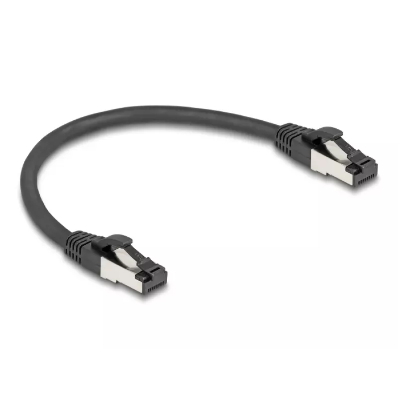 Καλώδιο δικτύου DeLOCK 80566 RJ-45 Cat8.1 0,25 m μαύρο